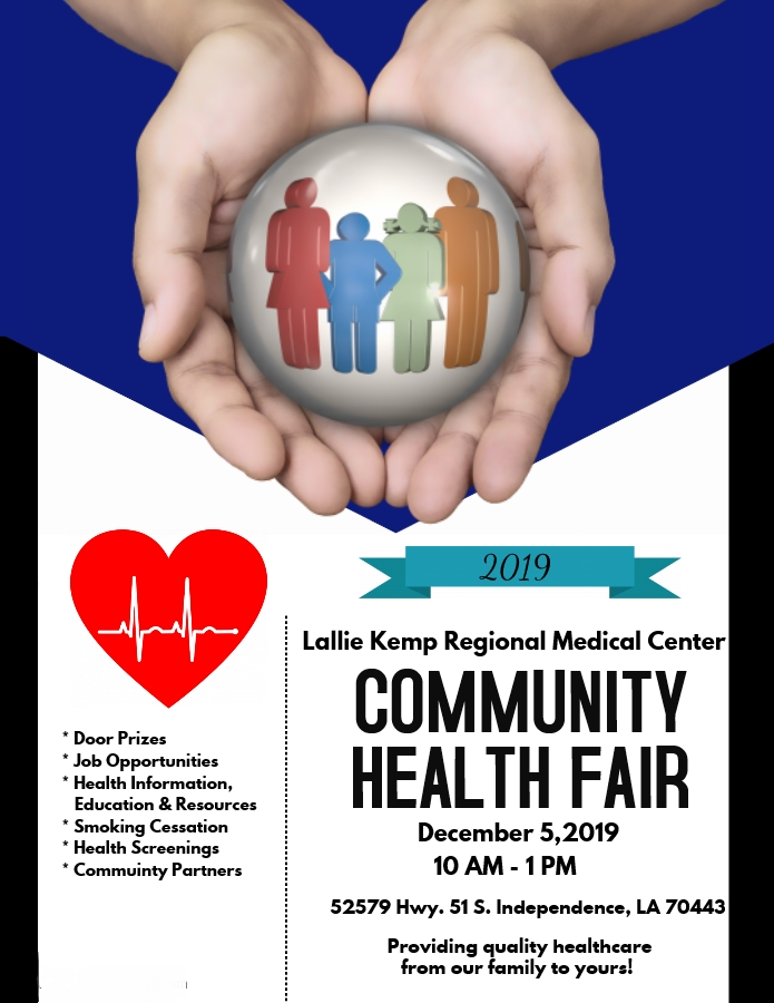 Health Fair 2019 flyer